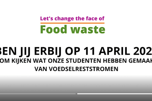 Creatieve gerechten gemaakt van reststromen door studenten van het Albeda en Zadkine college.