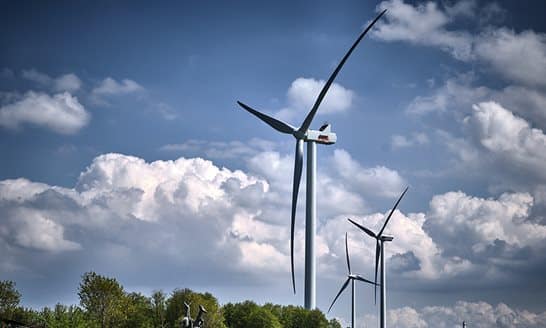 gebieden voor windturbines